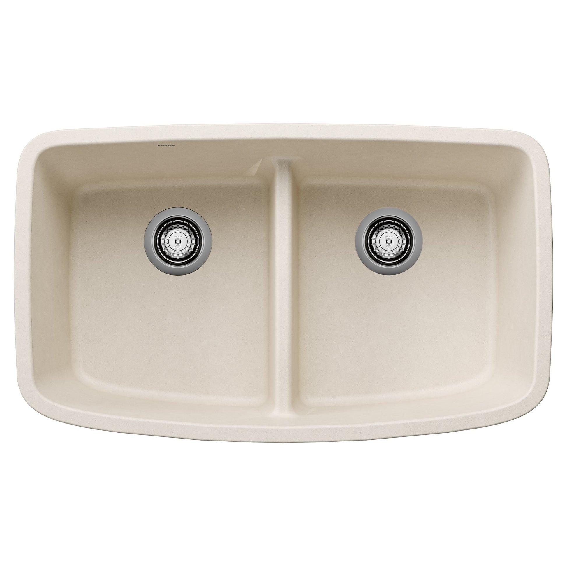 BLANCO 443089 Valea Equal Double Bowl Kitchen Sink with Low Divide - Soft White