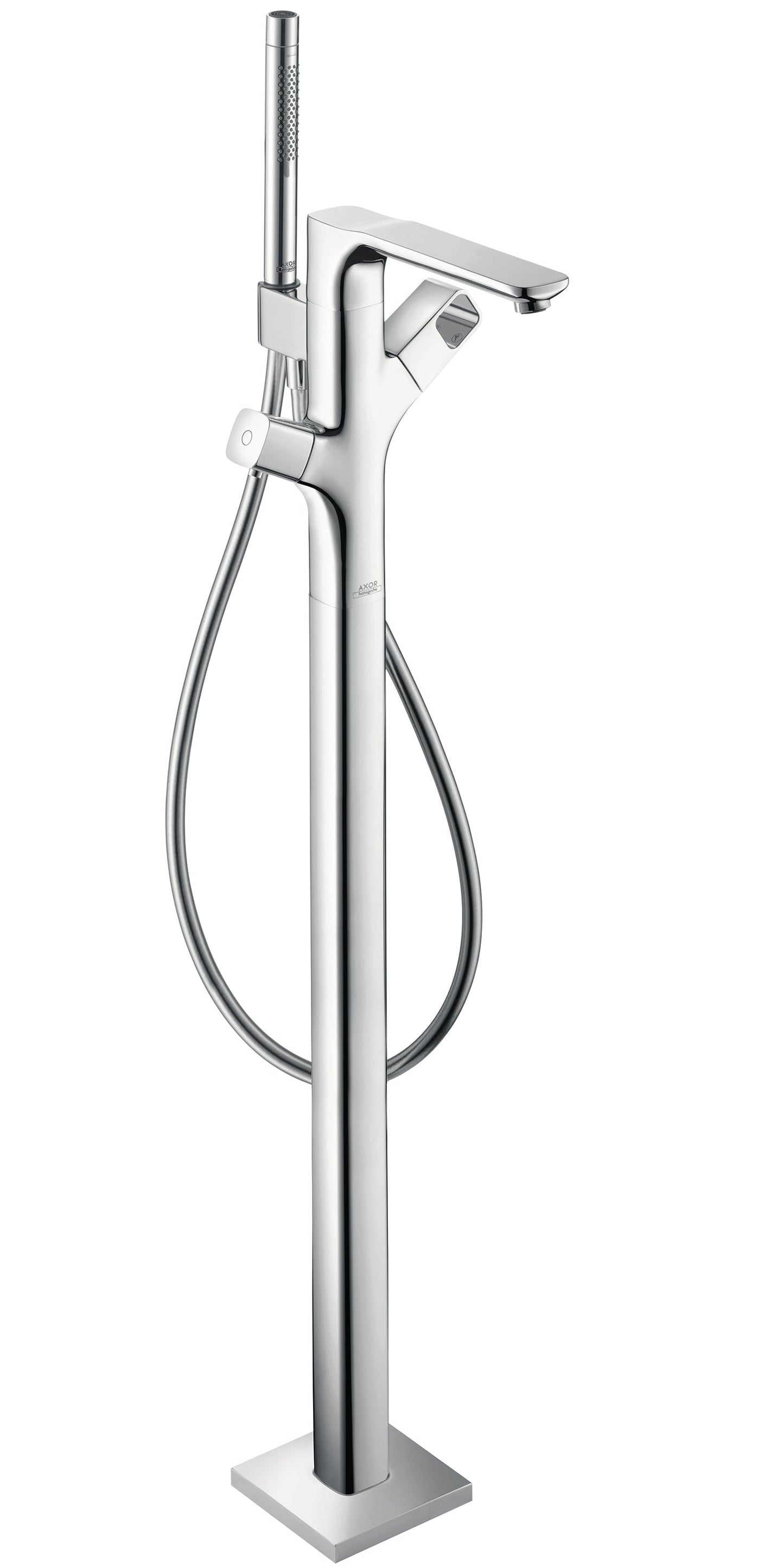 AXOR Urquiola Thermostatic Freestanding Tub Filler Trim with 1.75 GPM Handshower