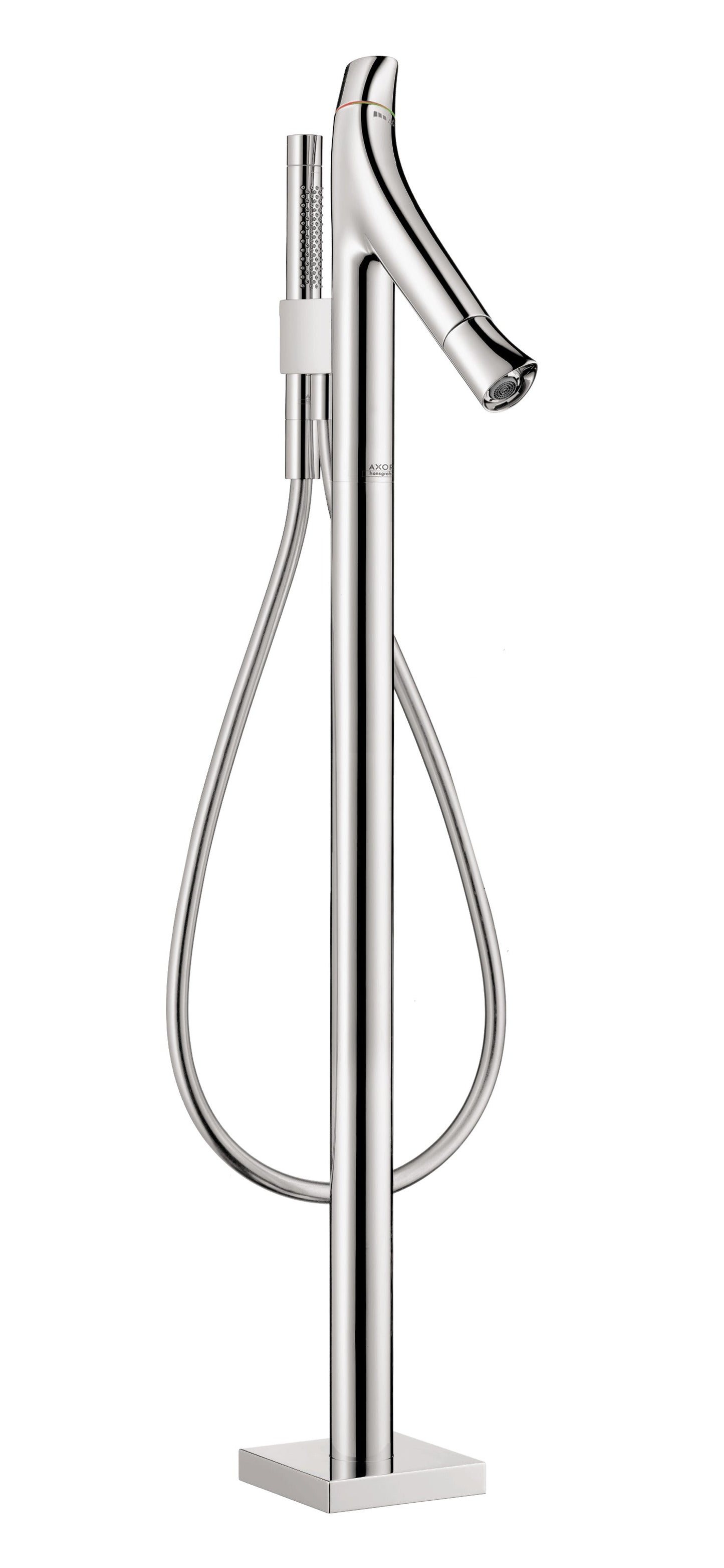 AXOR Starck Organic Thermostatic Freestanding Tub Filler Trim with 1.75 GPM Handshower