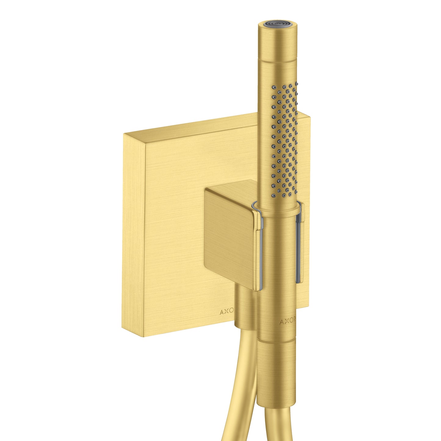 AXOR ShowerSolutions Handshower Holder with Outlet 5" x 5" with Handshower, 1.75 GPM