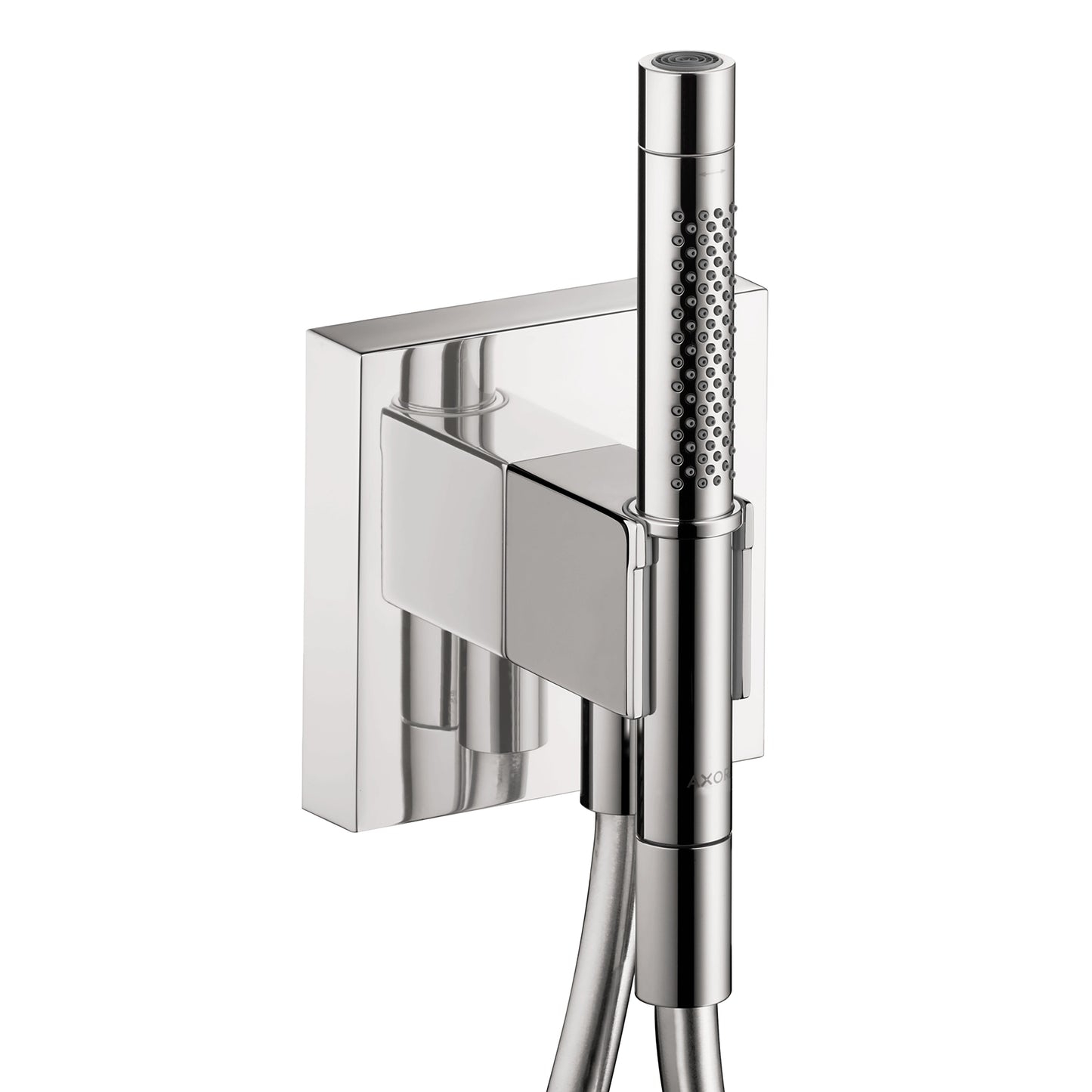 AXOR ShowerSolutions Handshower Holder with Outlet 5" x 5" with Handshower, 1.75 GPM