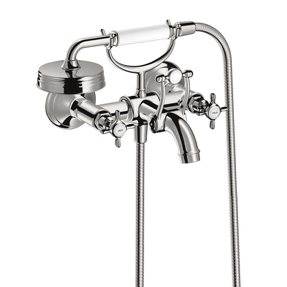 AXOR Montreux 2-Handle Wall-Mounted Tub Filler with Cross Handles and 1.8 GPM Handshower
