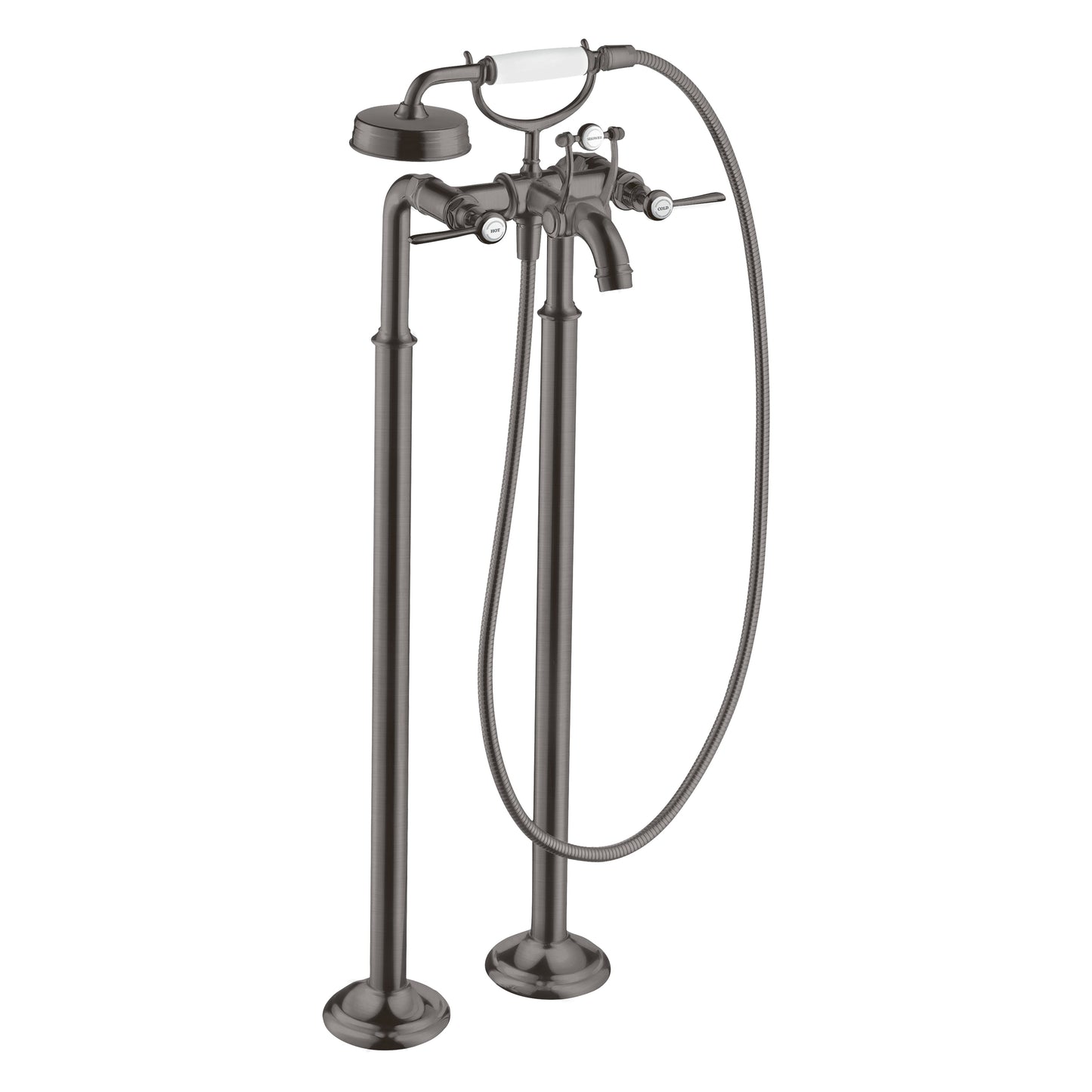 AXOR Montreux 2-Handle Freestanding Tub Filler Trim with Lever Handles and 1.8 GPM Handshower