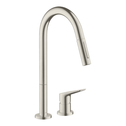 AXOR Citterio M 2-Hole Single-Handle Kitchen Faucet 2-Spray Pull-Down, 1.5 GPM