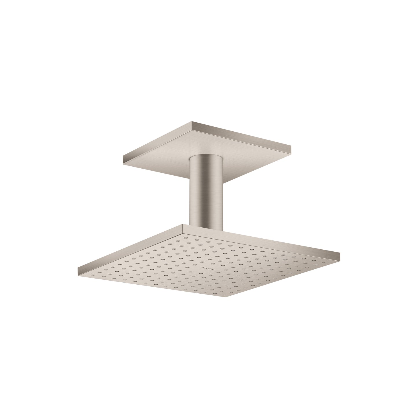 AXOR ShowerSolutions Showerhead 250 Square 2-Jet Ceiling Connection, 2.5 GPM