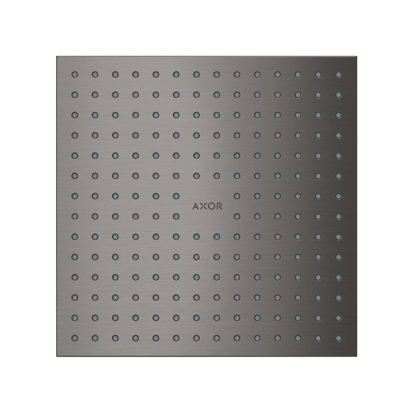 AXOR ShowerSolutions Showerhead 250 Square 2-Jet, 1.75 GPM, brushed black chrome