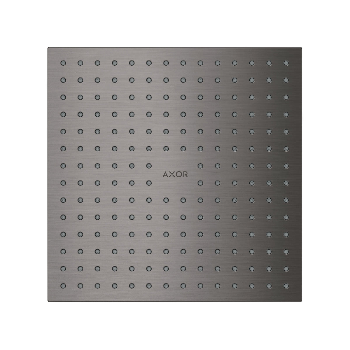 AXOR ShowerSolutions Showerhead 250 Square 2-Jet, 1.75 GPM, brushed black chrome