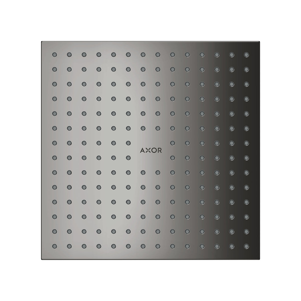 AXOR ShowerSolutions Showerhead 250 Square 2-Jet, 1.75 GPM, polished black chrome