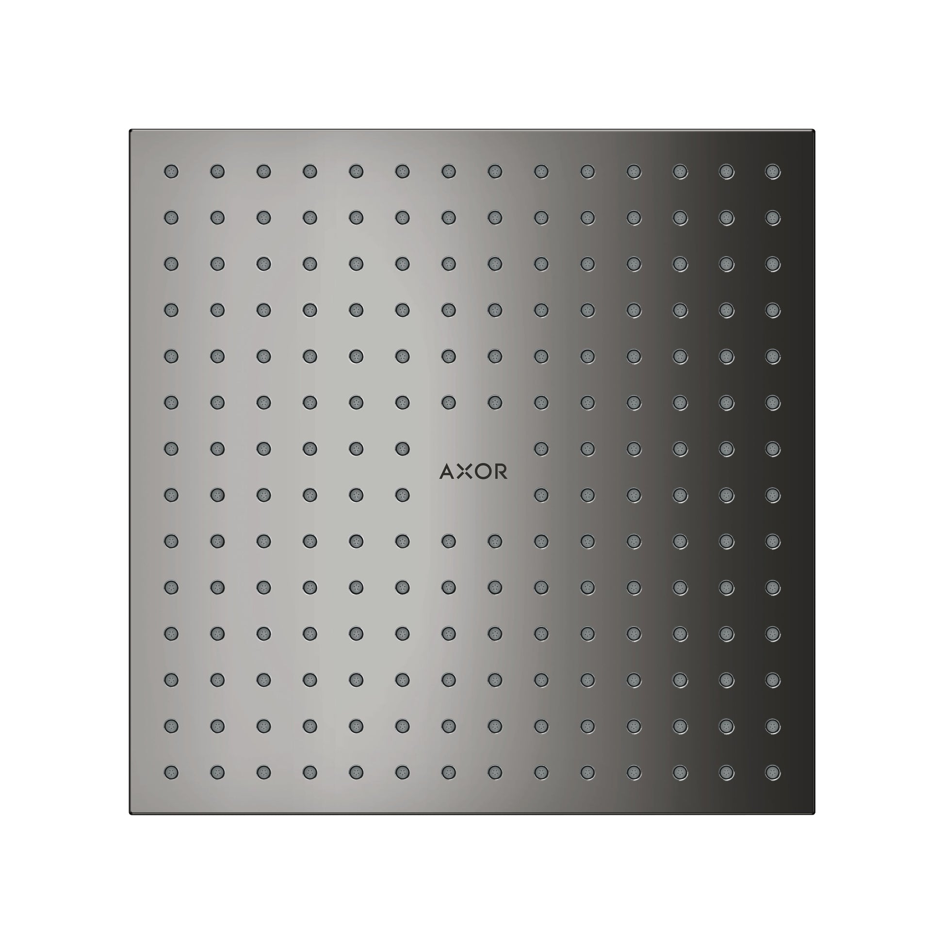 AXOR ShowerSolutions Showerhead 250 Square 2-Jet, 1.75 GPM, polished black chrome