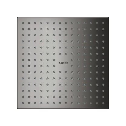 AXOR ShowerSolutions Showerhead 250 Square 2-Jet, 1.75 GPM, polished black chrome