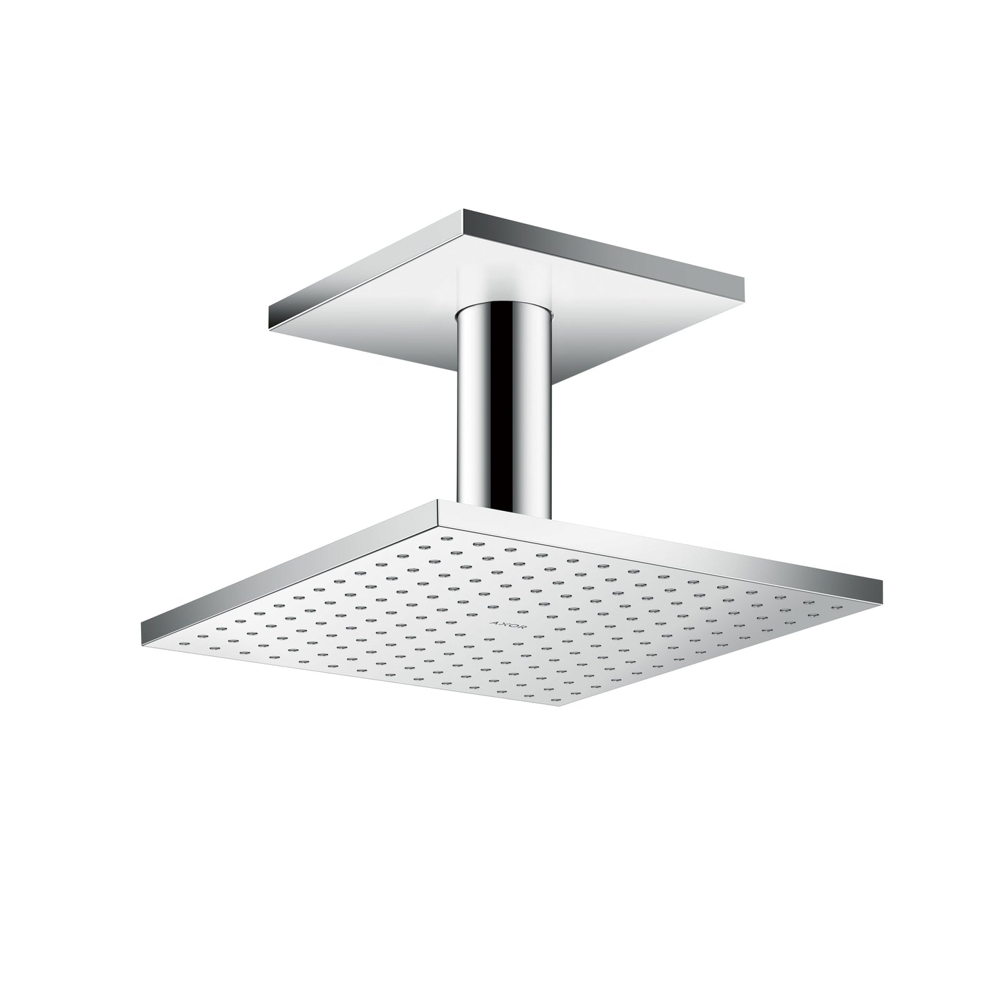 AXOR ShowerSolutions Showerhead 250 Square 2-Jet Ceiling Connection, 1.75 GPM