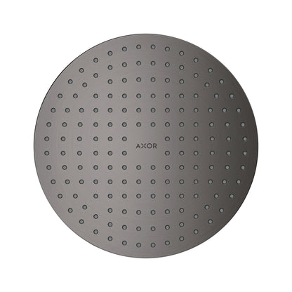AXOR ShowerSolutions Showerhead 250 2-Jet, 1.75 GPM, brushed black chrome