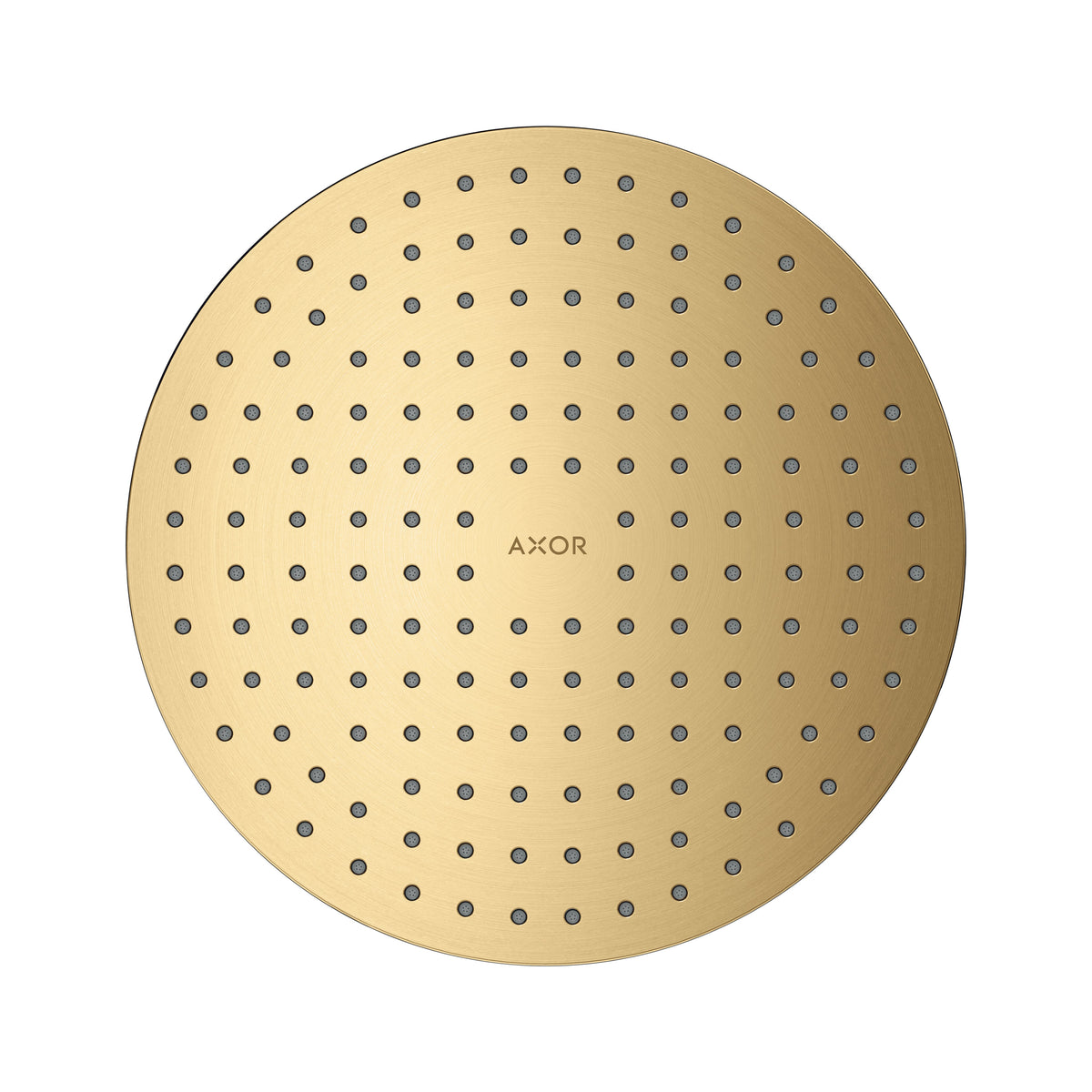AXOR ShowerSolutions Showerhead 250 2-Jet, 1.75 GPM, brushed gold optic