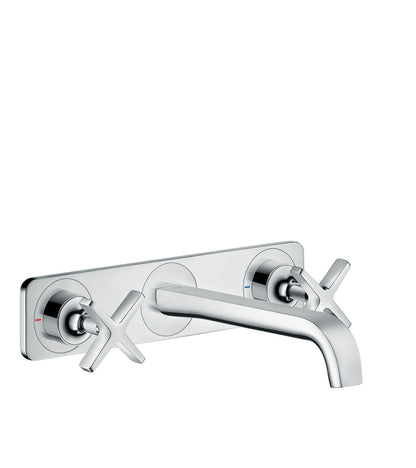 AXOR Citterio E Wall-Mounted Widespread Faucet Trim with Base Plate, 1.2 GPM