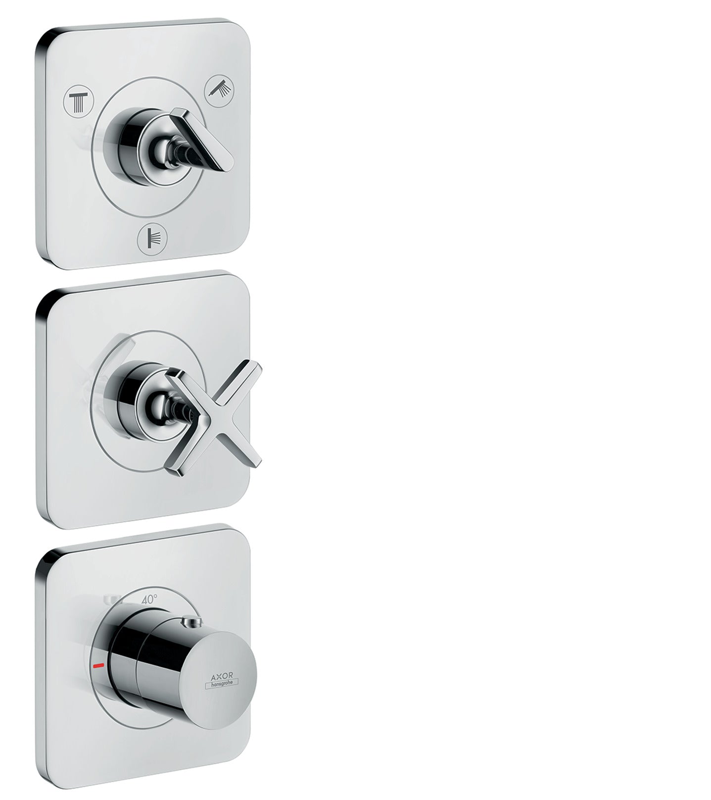 AXOR Citterio E Thermostatic Module Trim 15" x 5" for 3 Functions