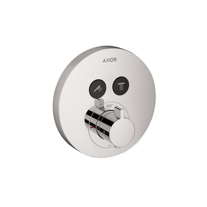 AXOR ShowerSelect Thermostatic Trim Round for 2 Functions