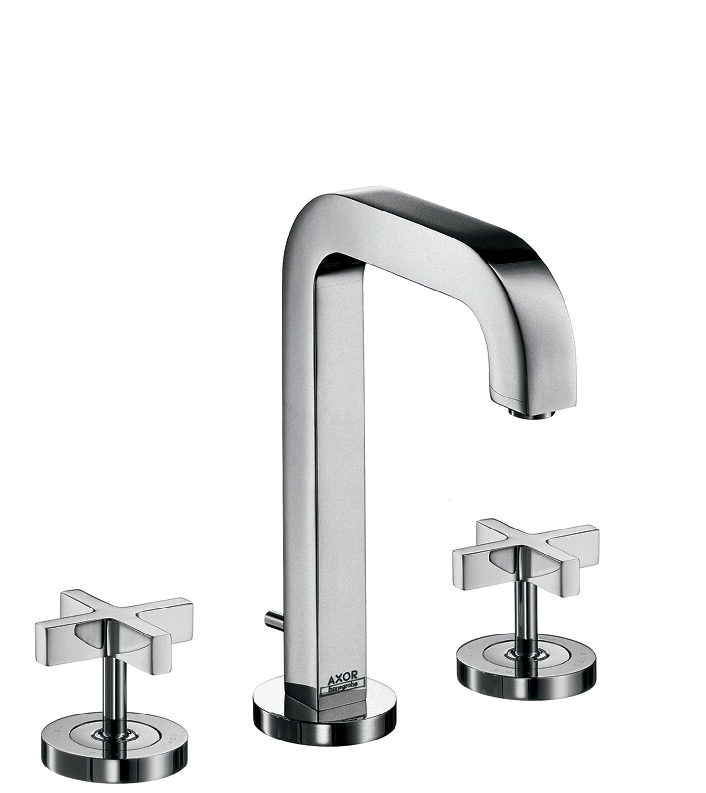 AXOR Citterio Widespread Faucet 170 with Cross Handles and Pop-Up Drain, 1.2 GPM