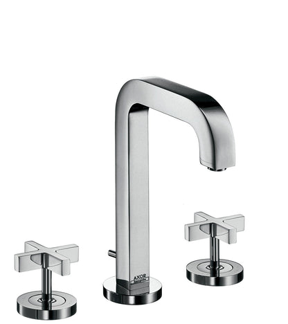 AXOR Citterio Widespread Faucet 170 with Cross Handles and Pop-Up Drain, 1.2 GPM