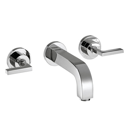 AXOR Citterio Wall-Mounted Widespread Faucet Trim with Lever Handles, 1.2 GPM