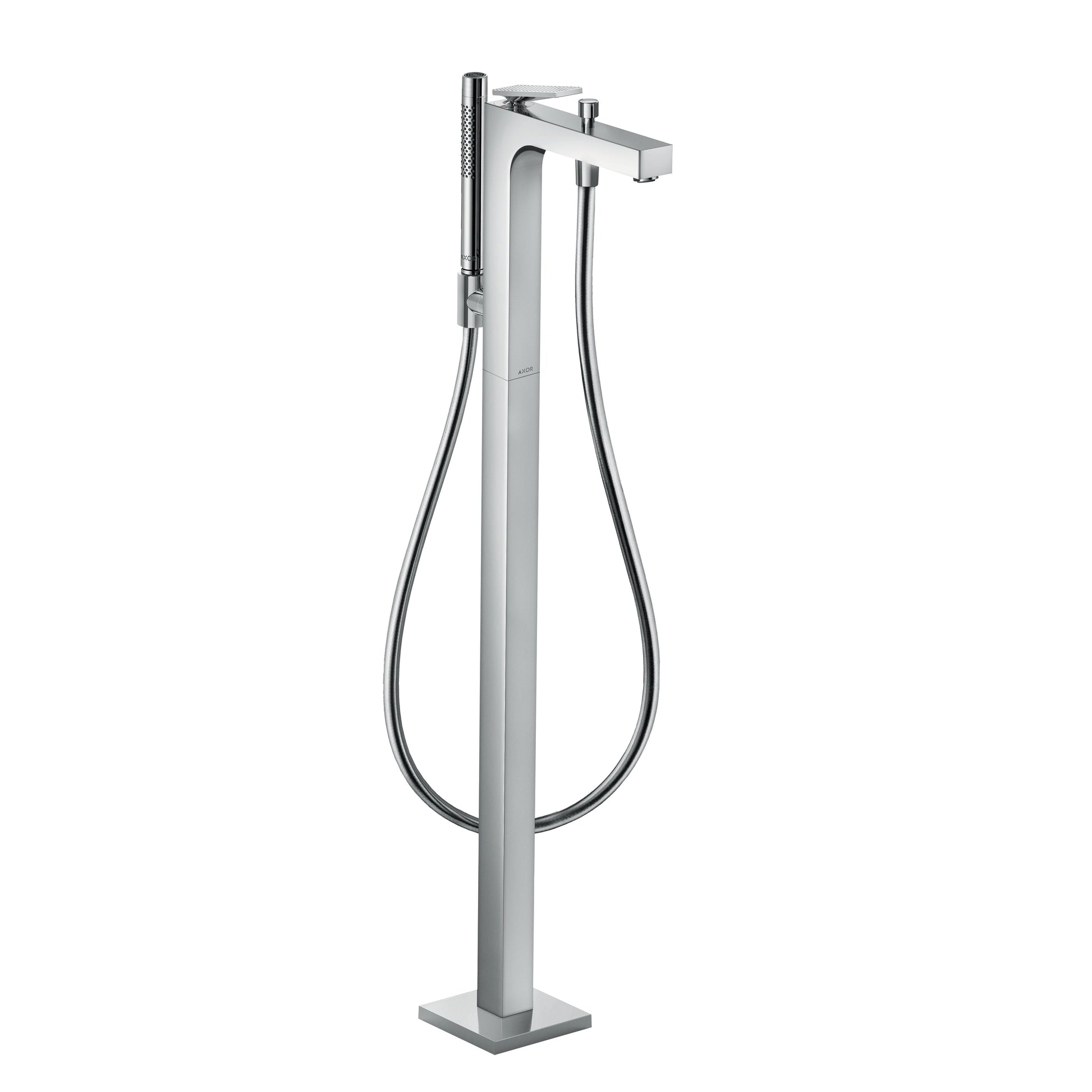 AXOR Citterio Freestanding Tub Filler Trim with 1.75 GPM Handshower- Rhombic Cut, chrome