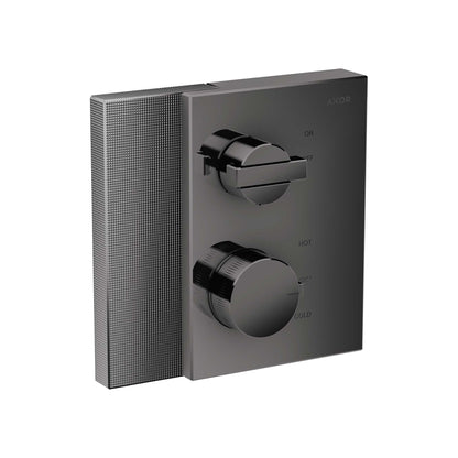 AXOR Edge Thermostatic Trim with Volume Control - Diamond Cut