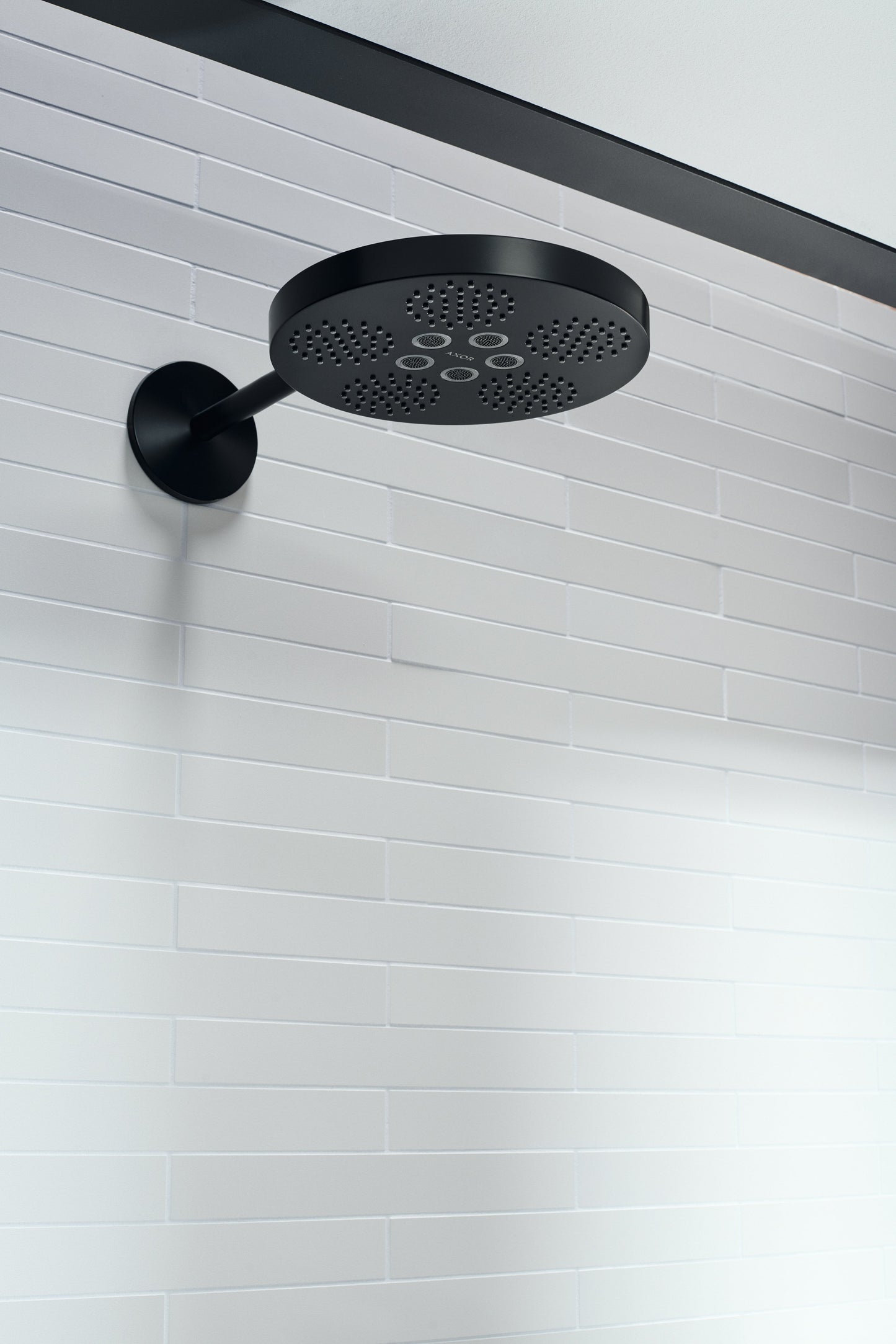 AXOR ONE Showerhead 280 2-Jet with Showerarm Trim, 2.5 GPM