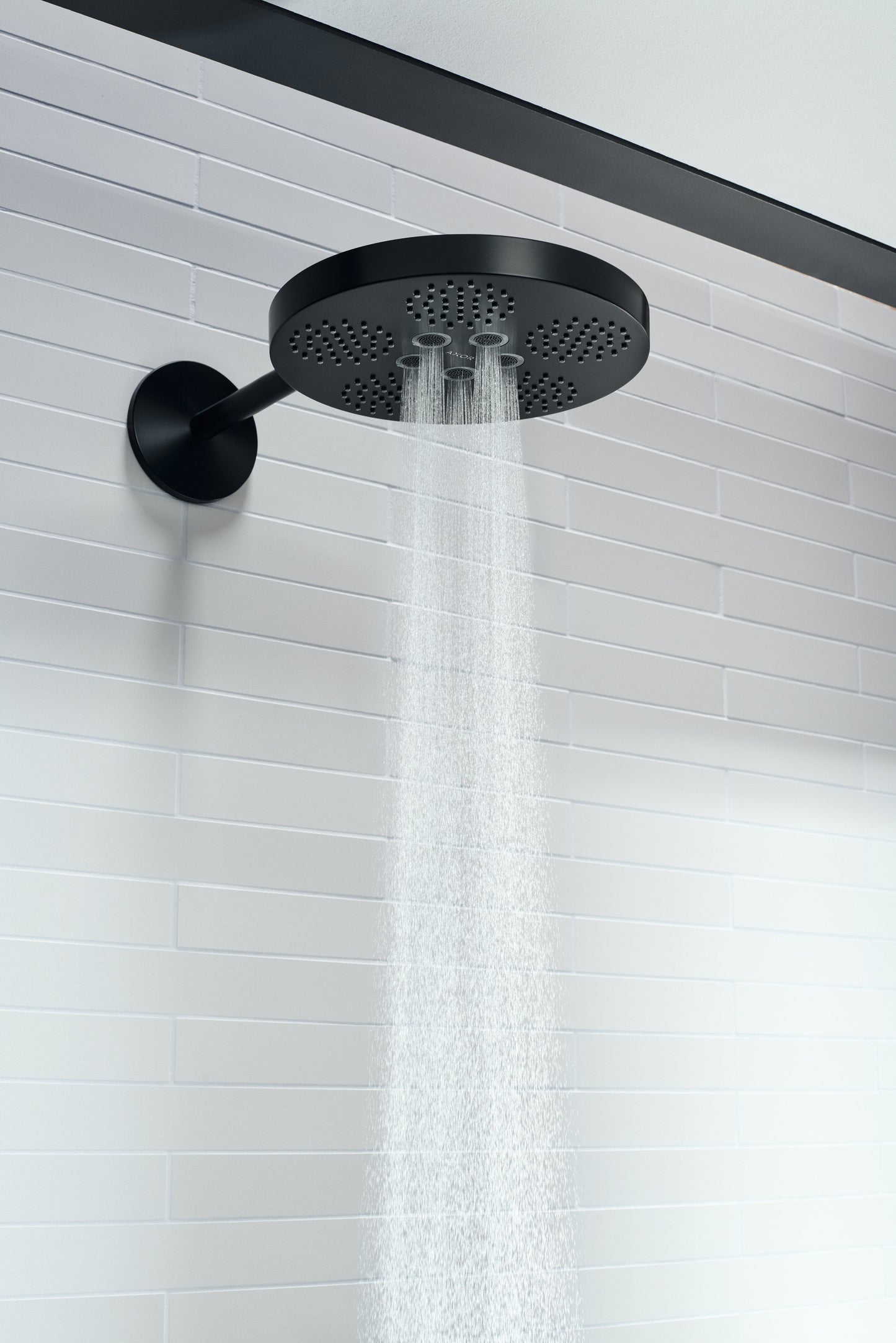 AXOR ONE Showerhead 280 2-Jet with Showerarm Trim, 1.75 GPM