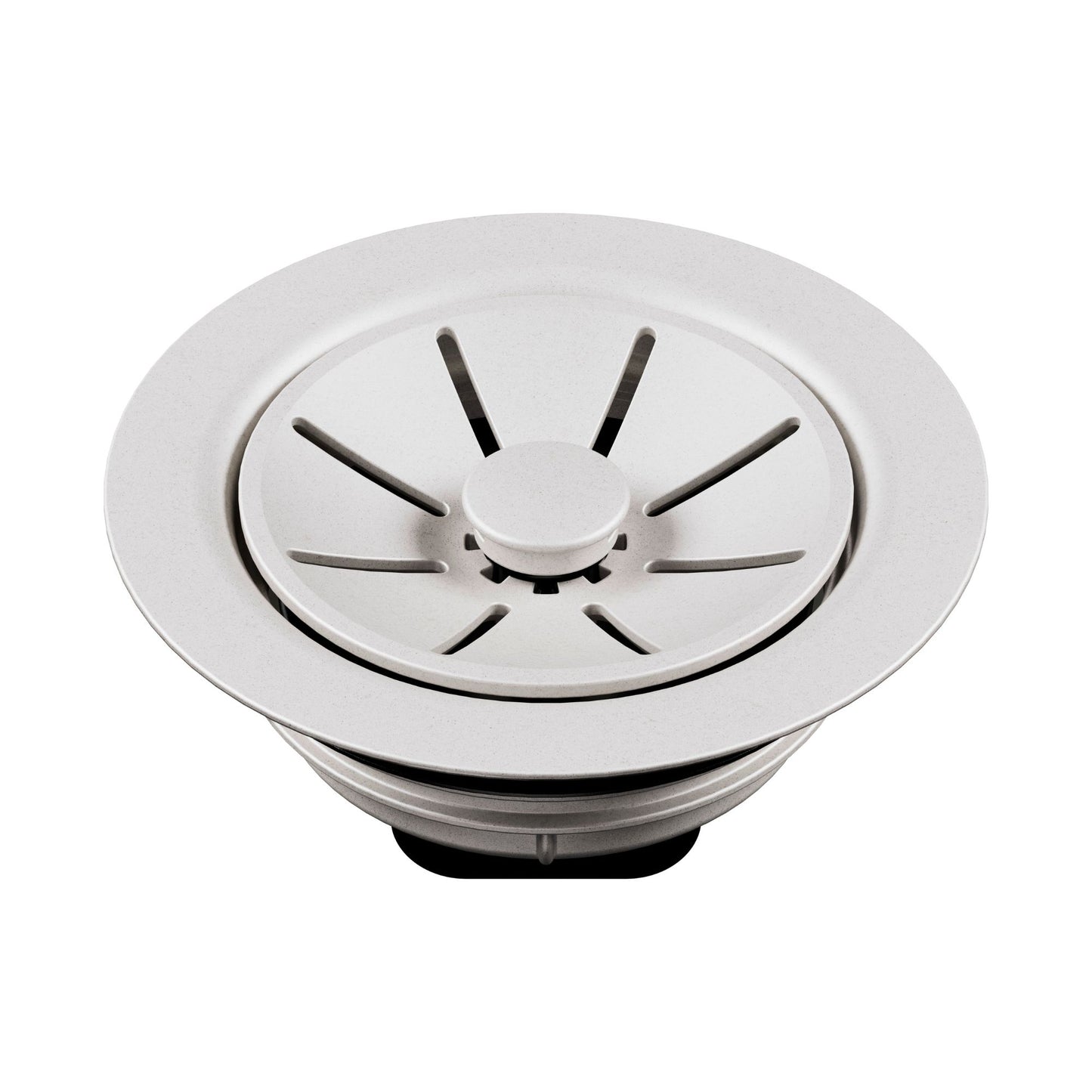 BLANCO Essential Silgranit Color-Matched Disposal Flange Insert with Waste Scraper - Soft White