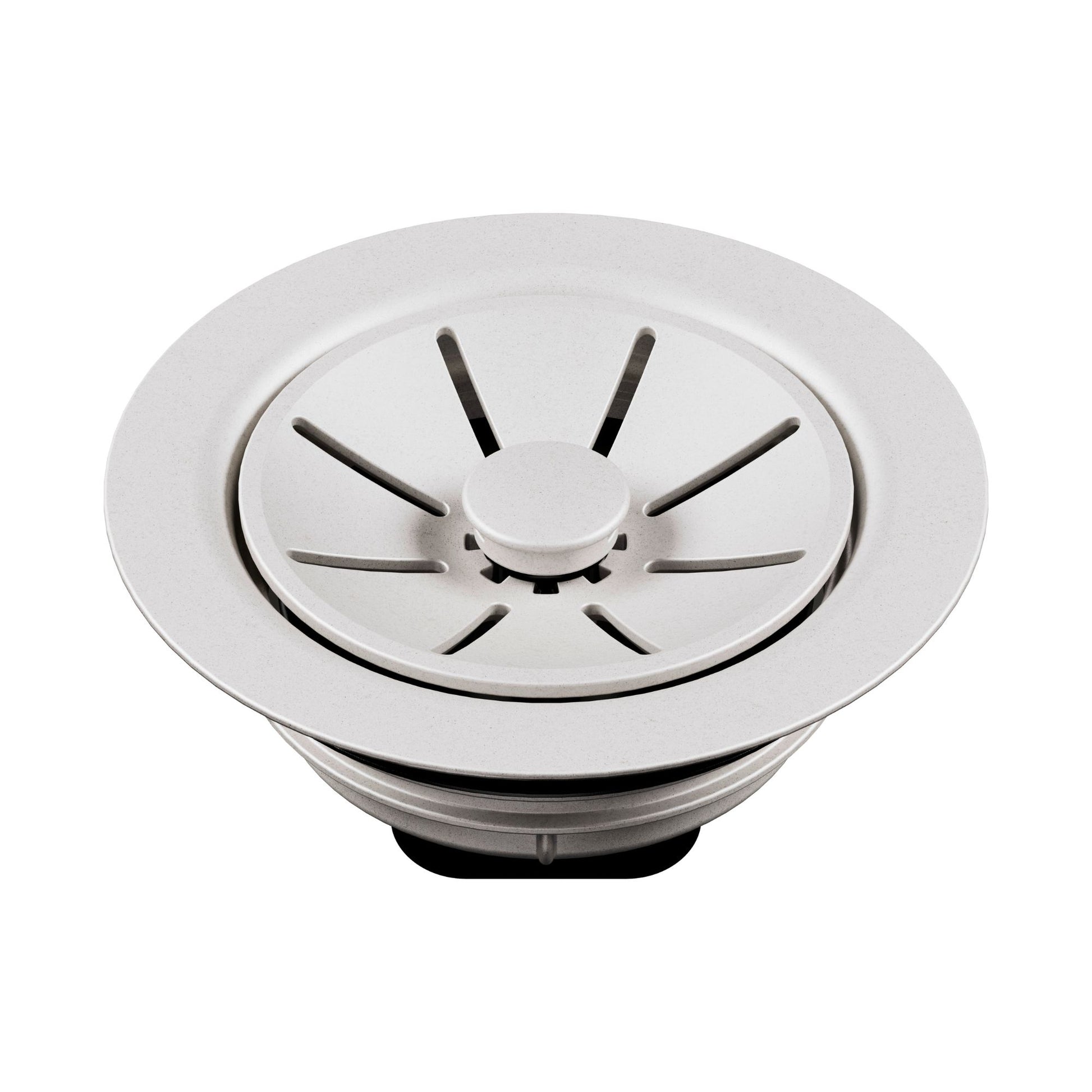 BLANCO Essential Silgranit Color-Matched Disposal Flange Insert with Waste Scraper - Soft White