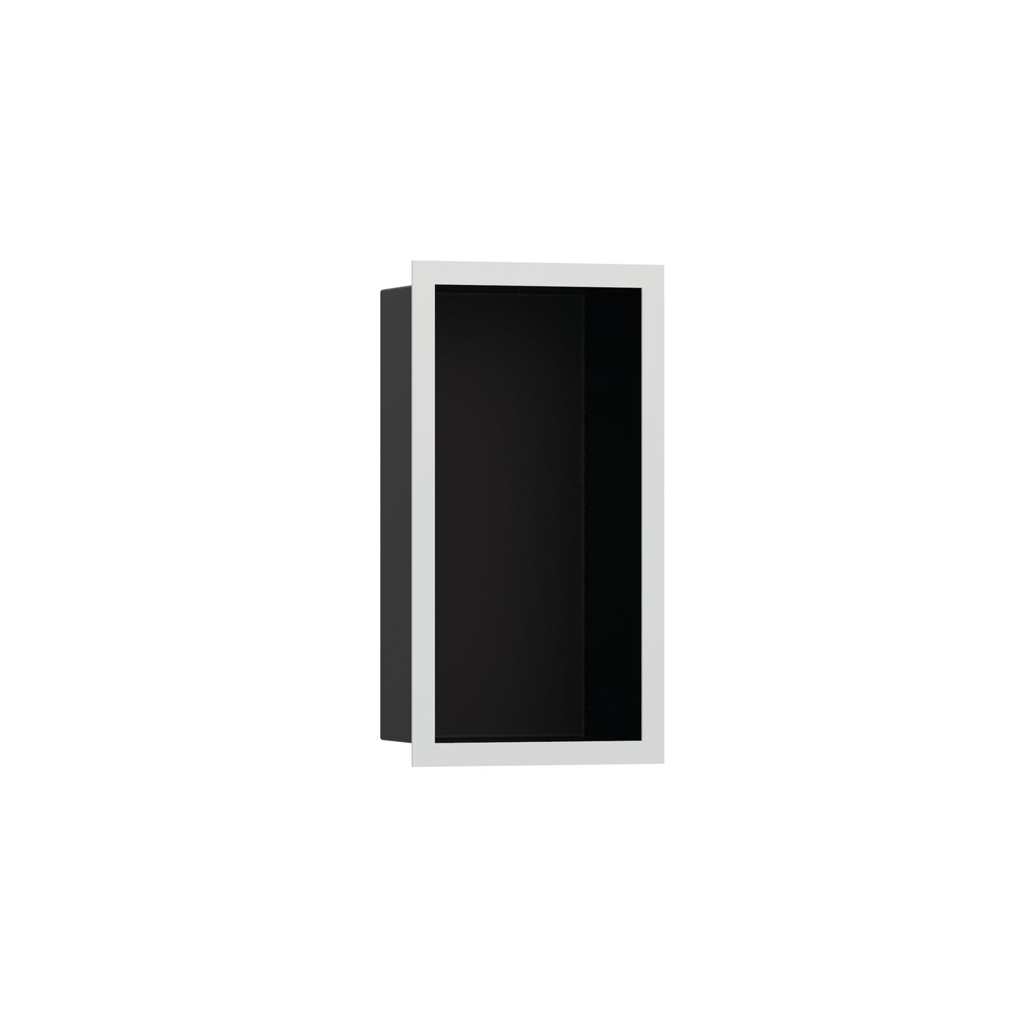 hansgrohe XtraStoris Individual Wall Niche Matte Black with Design Frame 12"x 6"x 4"