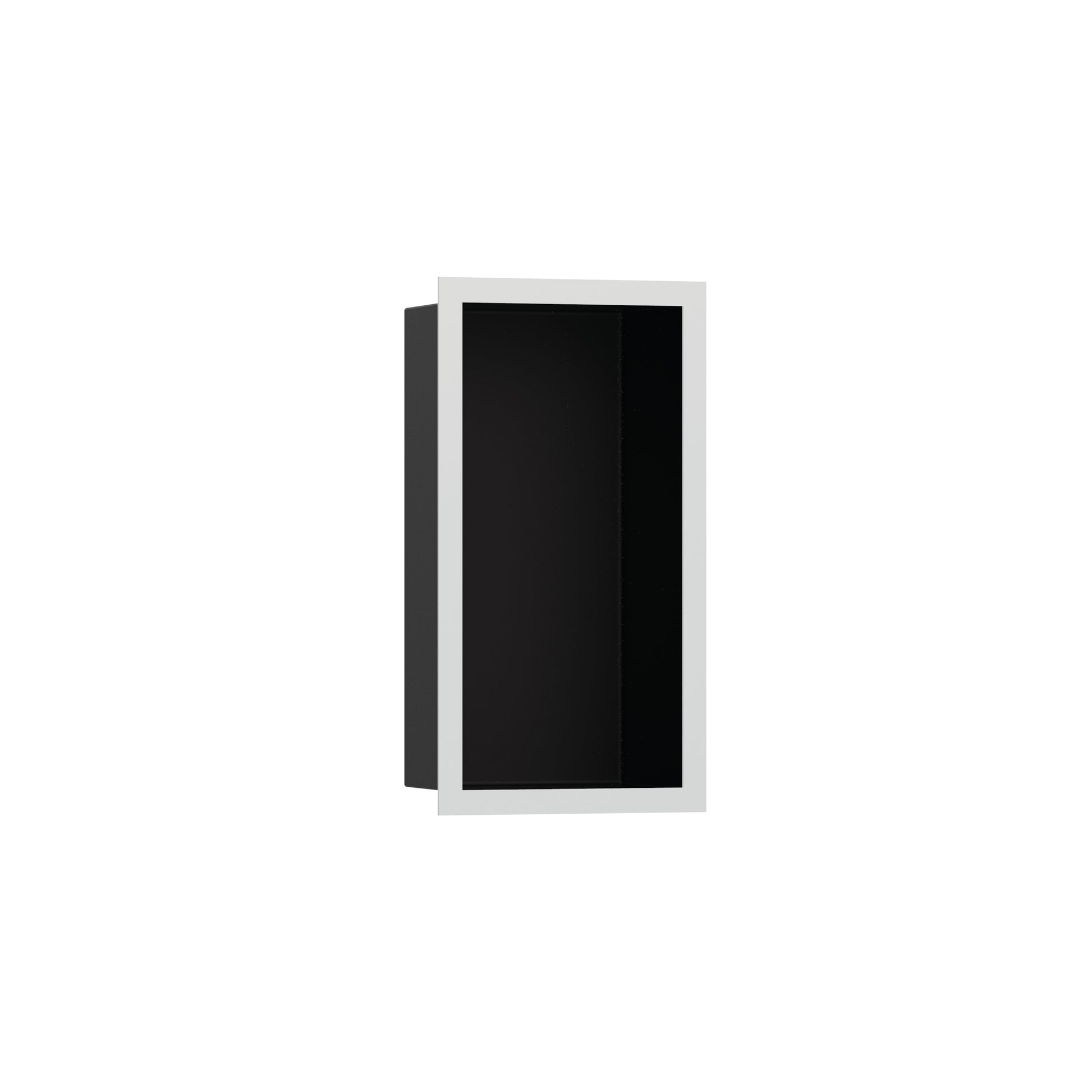 hansgrohe XtraStoris Individual Wall Niche Matte Black with Design Frame 12"x 6"x 4"