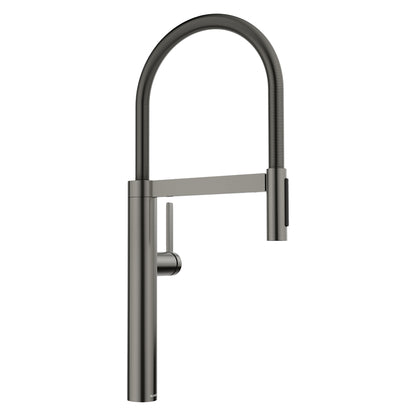 BLANCO Culina II Semi-Pro Pull-Down Dual-Spray Kitchen Faucet - Satin Dark Steel