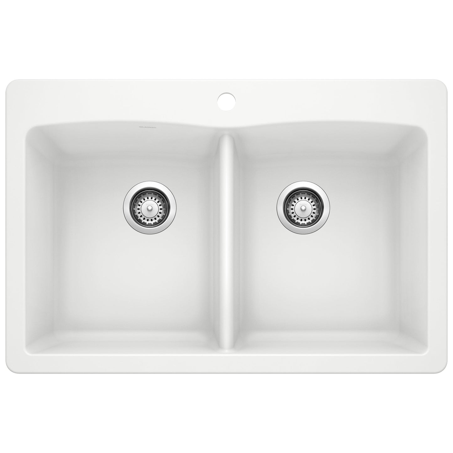 BLANCO 440221 Diamond Equal Double Dual Mount Kitchen Sink - White