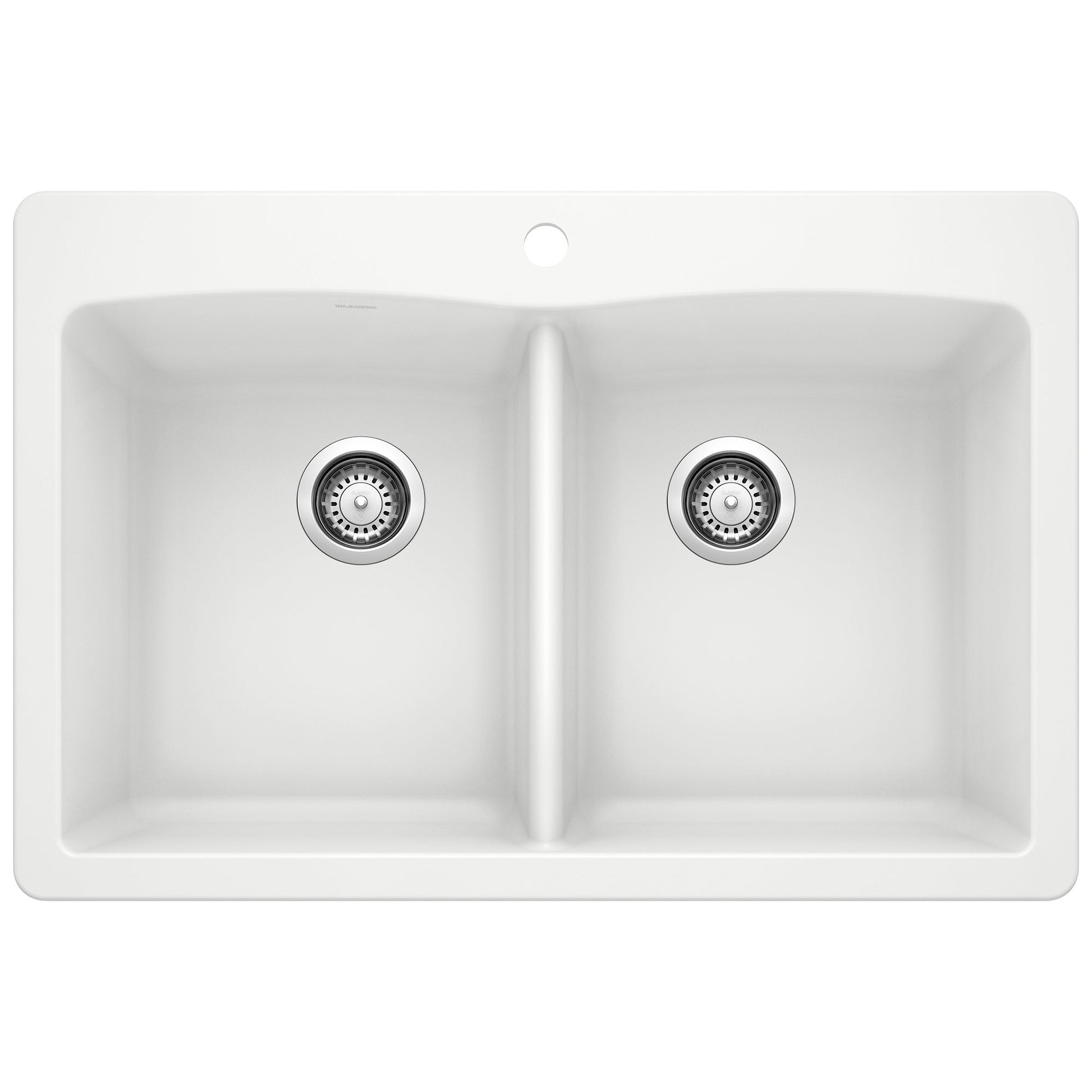 BLANCO 440221 Diamond Equal Double Dual Mount Kitchen Sink - White