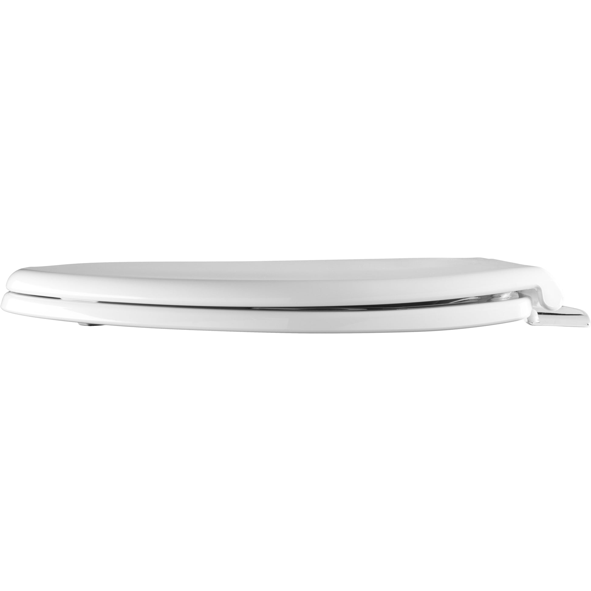 Bemis 1000CPT Round/Elongated Paramont™ Commercial Plastic Toilet Seat in White with Chrome Hinge and Stay·Tite® Commercial Fastening System™ - White