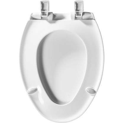 Bemis 1200E4 Affinity® Elongated Plastic Toilet Seat Featuring Stay·Tite® Seat Fastening System™, Whisper·Close®, Easy·Clean®, Precision·Fit®, and Super·Grip® Bumpers - White