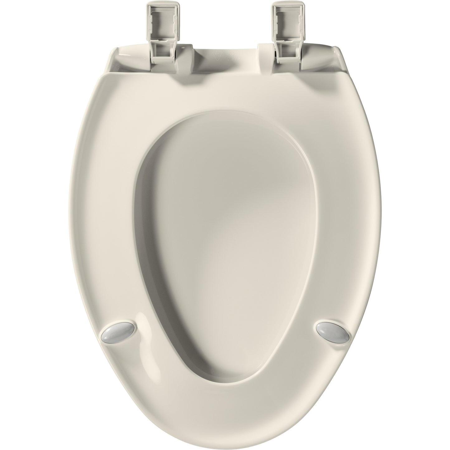 Bemis 1200E4B Affinity® Elongated Plastic Toilet Seat Featuring Stay·Tite® Seat Fastening System™, Whisper·Close®, Easy·Clean®, Precision·Fit® and Super·Grip® Bumpers - Biscuit