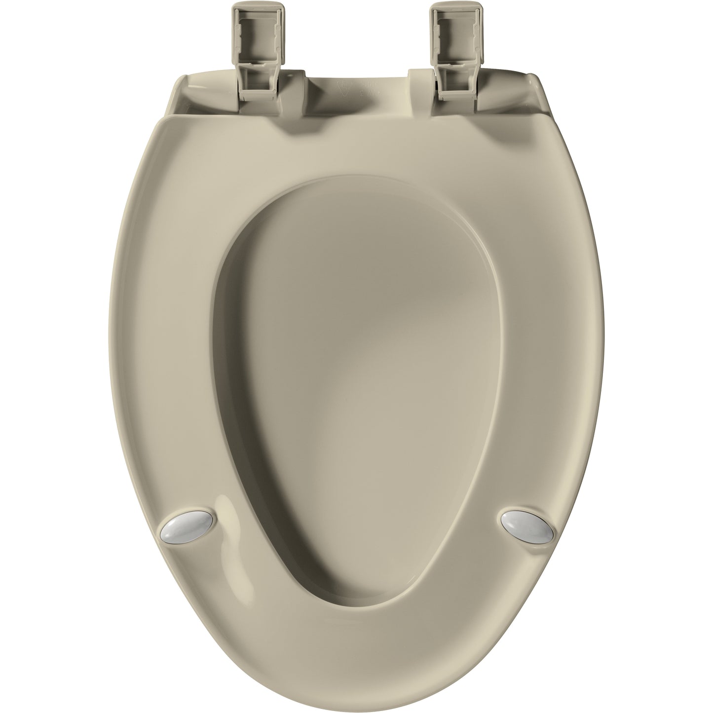 Bemis 1200E4B Affinity® Elongated Plastic Toilet Seat Featuring Stay·Tite® Seat Fastening System™, Whisper·Close®, Easy·Clean®, Precision·Fit® and Super·Grip® Bumpers - Bone