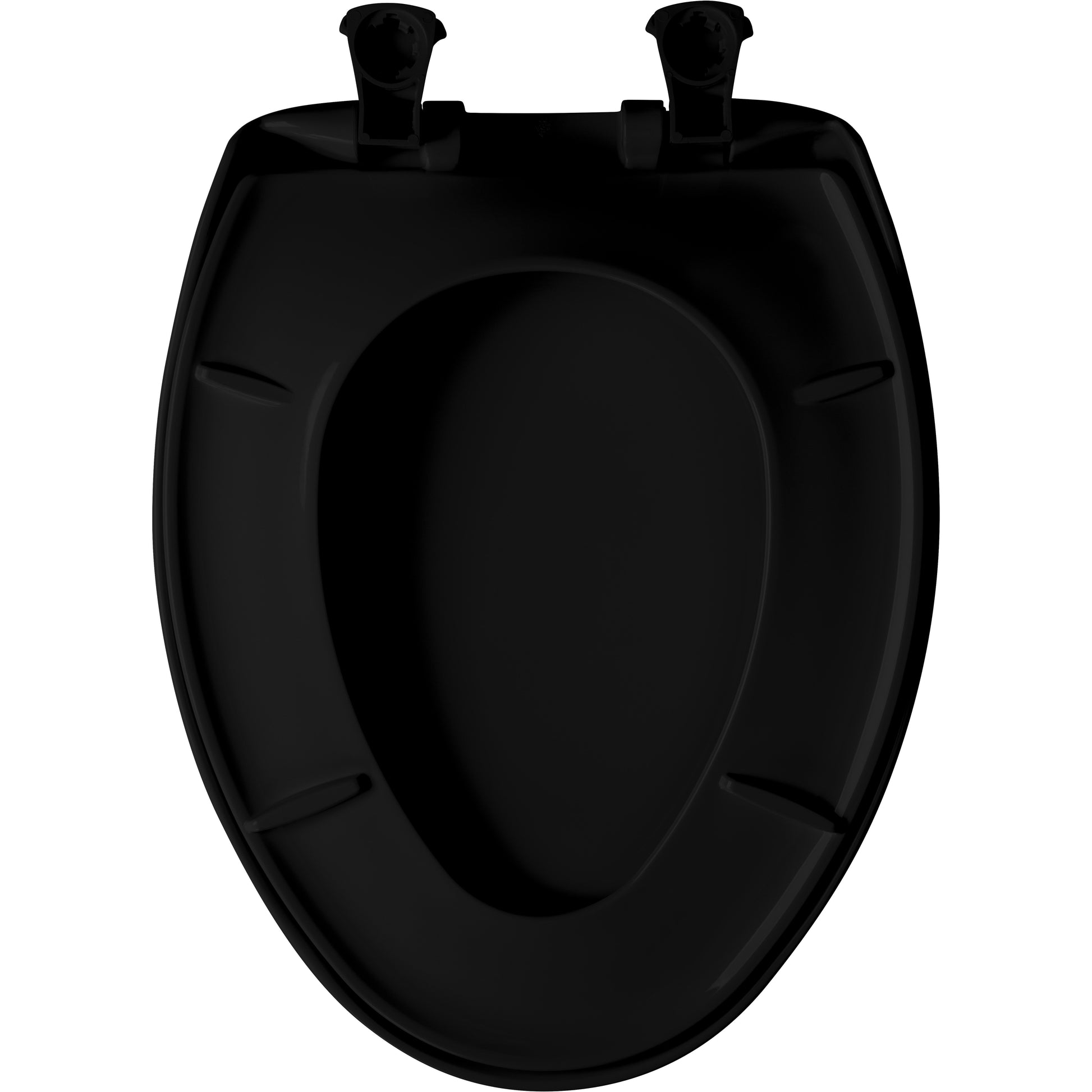 Bemis 1200SLOWT Classic Colors® Elongated Plastic Toilet Seat Featuring Stay·Tite® Seat Fastening System™, Whisper·Close®, and Easy·Clean® - Black