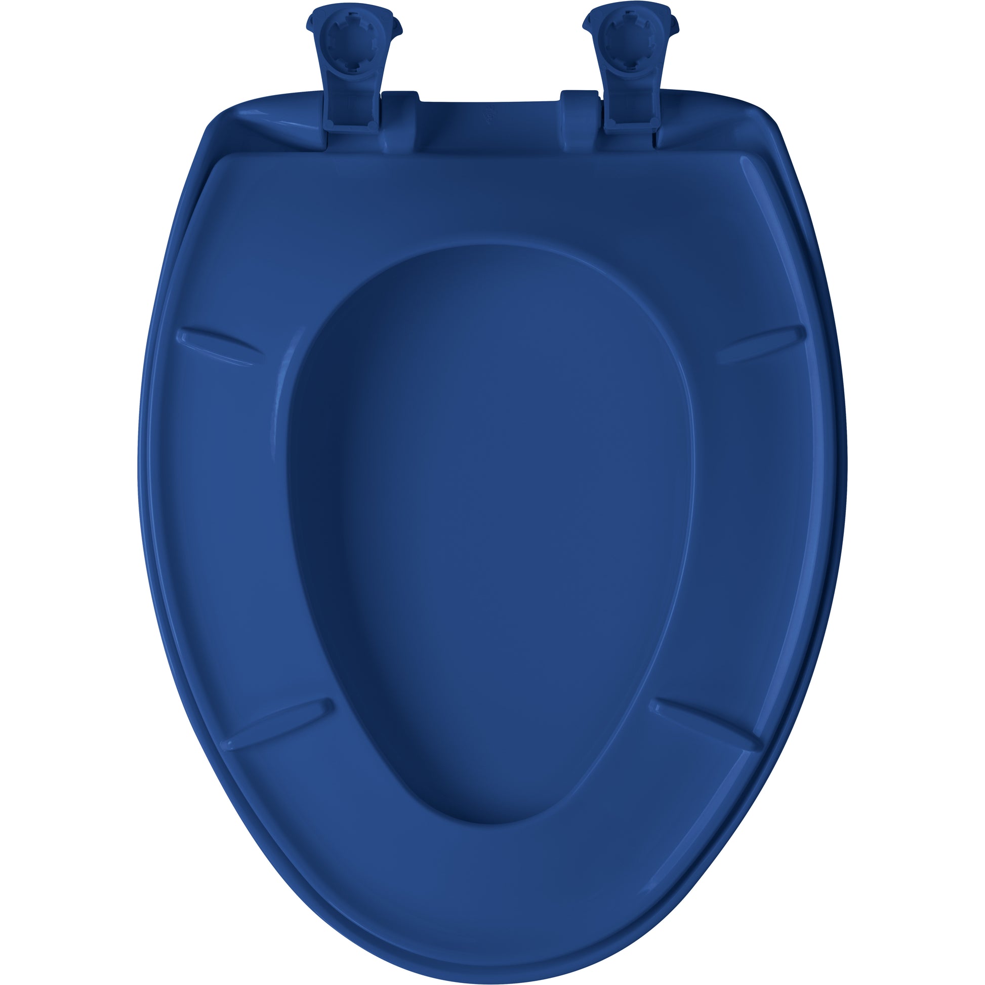 Bemis 1200SLOWT Classic Colors® Elongated Plastic Toilet Seat Featuring Stay·Tite® Seat Fastening System™, Whisper·Close®, and Easy·Clean® - Colonial Blue