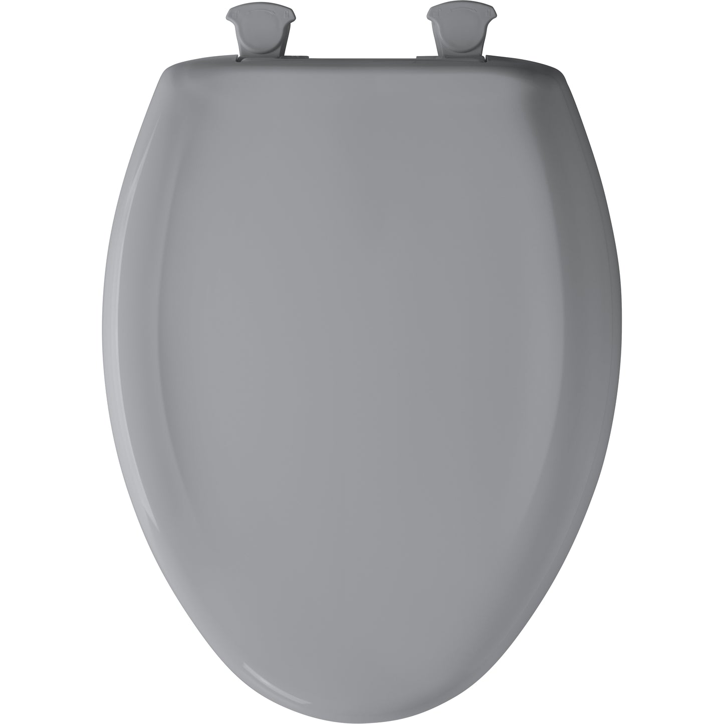 Bemis 1200SLOWT Classic Colors® Elongated Plastic Toilet Seat Featuring Stay·Tite® Seat Fastening System™, Whisper·Close®, and Easy·Clean® - Country Grey
