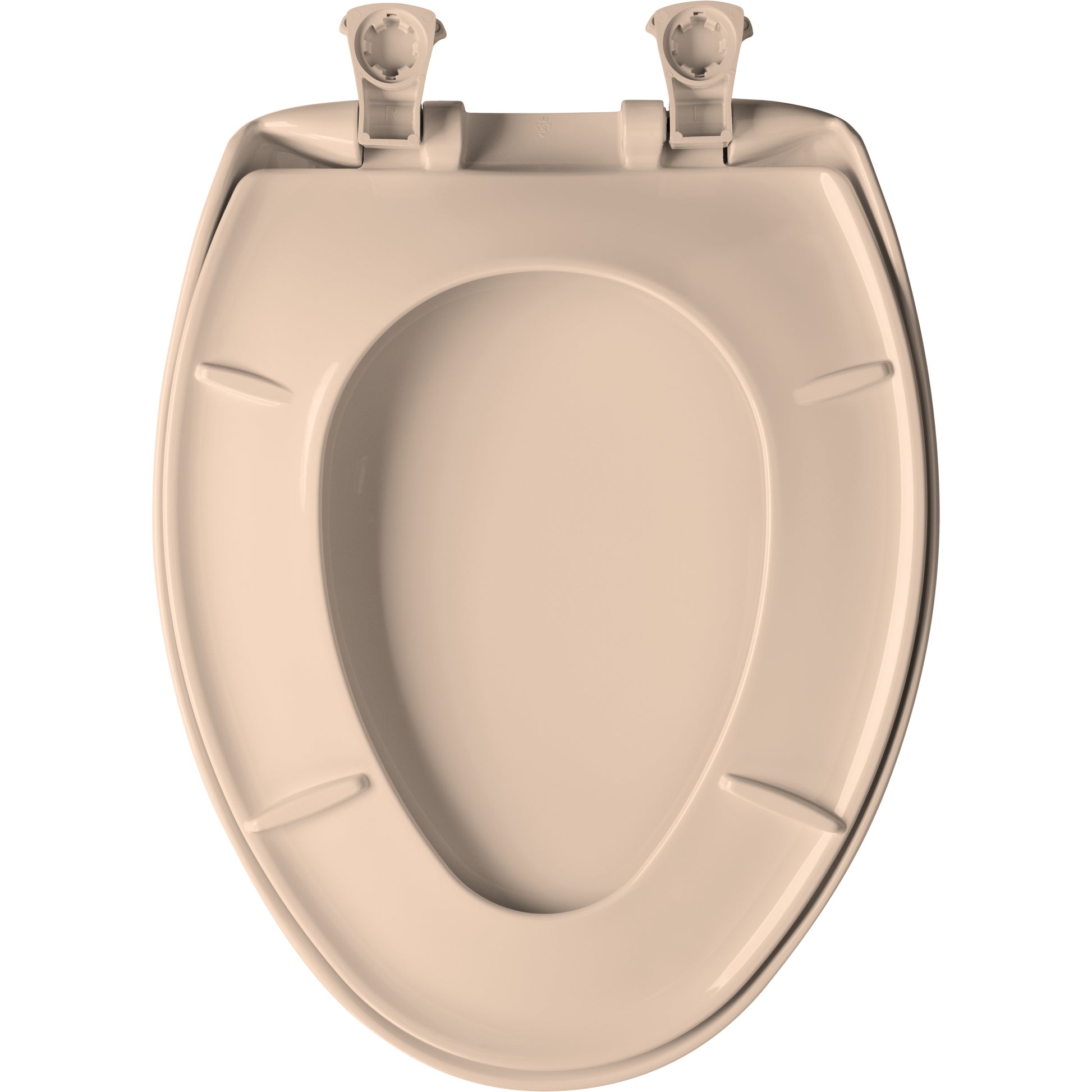 Bemis 1200SLOWT Classic Colors® Elongated Plastic Toilet Seat Featuring Stay·Tite® Seat Fastening System™, Whisper·Close®, and Easy·Clean® - Desert Bloom