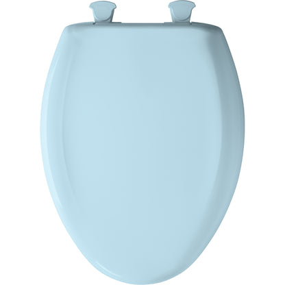 Bemis 1200SLOWT Classic Colors® Elongated Plastic Toilet Seat Featuring Stay·Tite® Seat Fastening System™, Whisper·Close®, and Easy·Clean® - Dresden Blue