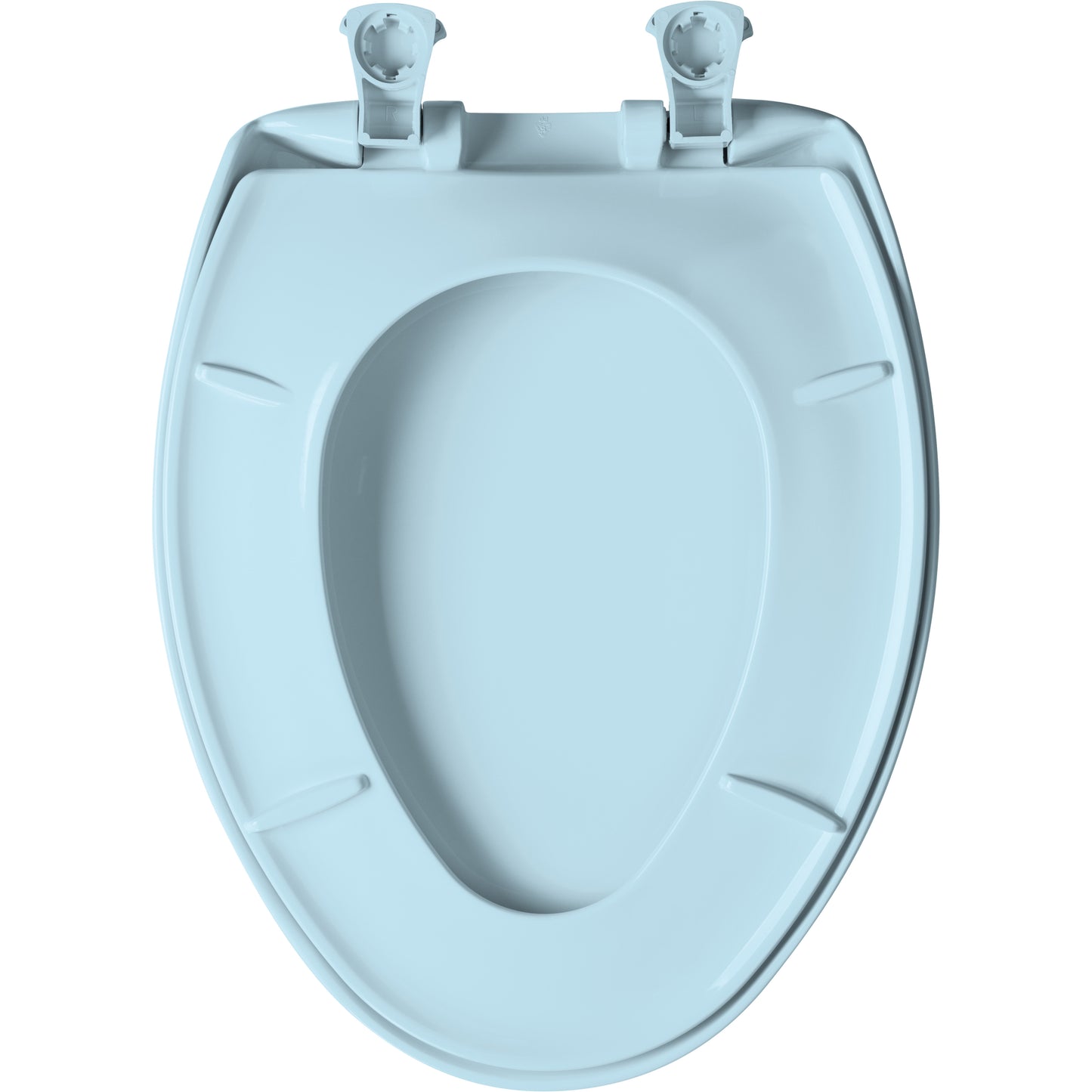 Bemis 1200SLOWT Classic Colors® Elongated Plastic Toilet Seat Featuring Stay·Tite® Seat Fastening System™, Whisper·Close®, and Easy·Clean® - Dresden Blue