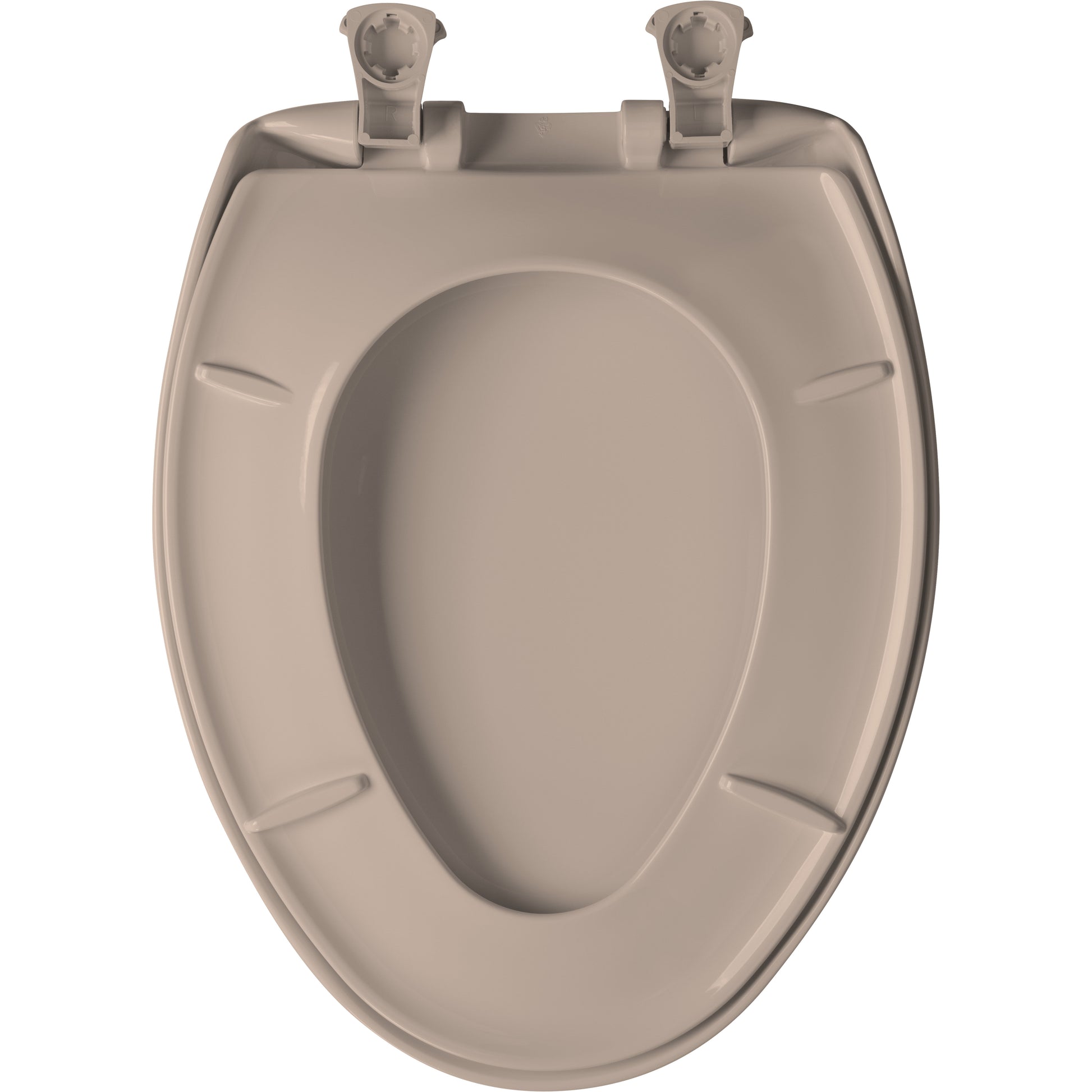 Bemis 1200SLOWT Classic Colors® Elongated Plastic Toilet Seat Featuring Stay·Tite® Seat Fastening System™, Whisper·Close®, and Easy·Clean® - Fawn Beige
