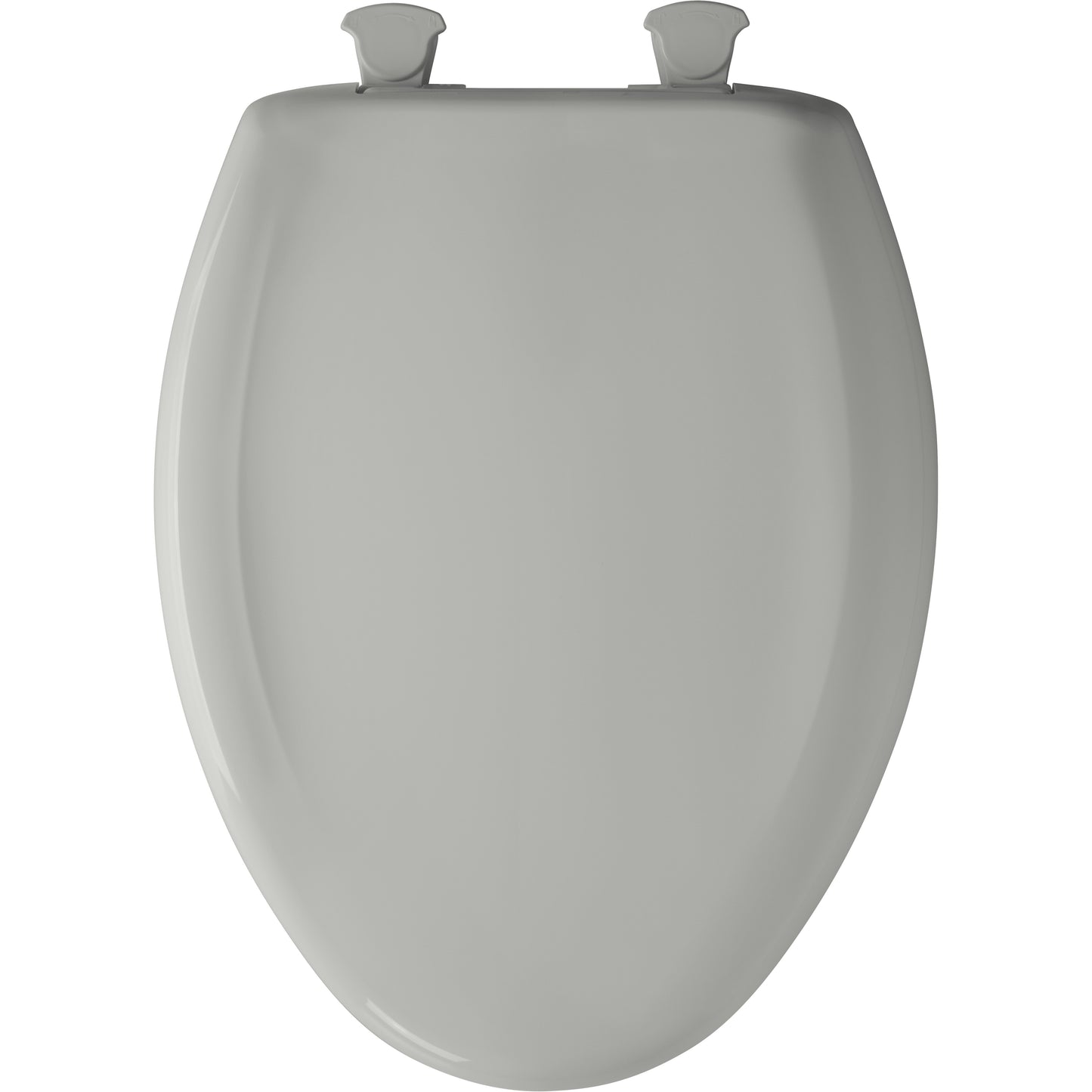 Bemis 1200SLOWT Classic Colors® Elongated Plastic Toilet Seat Featuring Stay·Tite® Seat Fastening System™, Whisper·Close®, and Easy·Clean® - Ice Grey