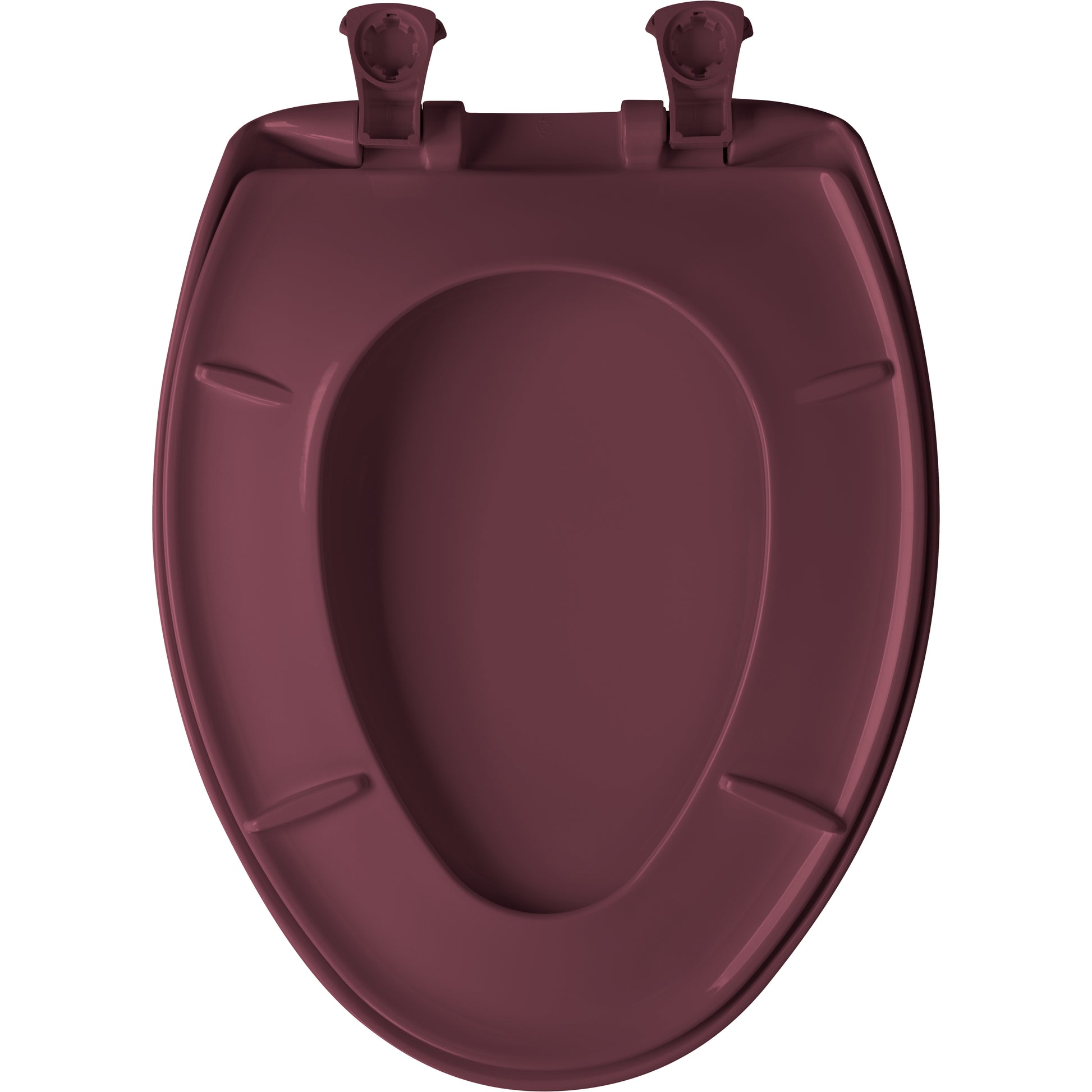 Bemis 1200SLOWT Classic Colors® Elongated Plastic Toilet Seat Featuring Stay·Tite® Seat Fastening System™, Whisper·Close®, and Easy·Clean® - Loganberry