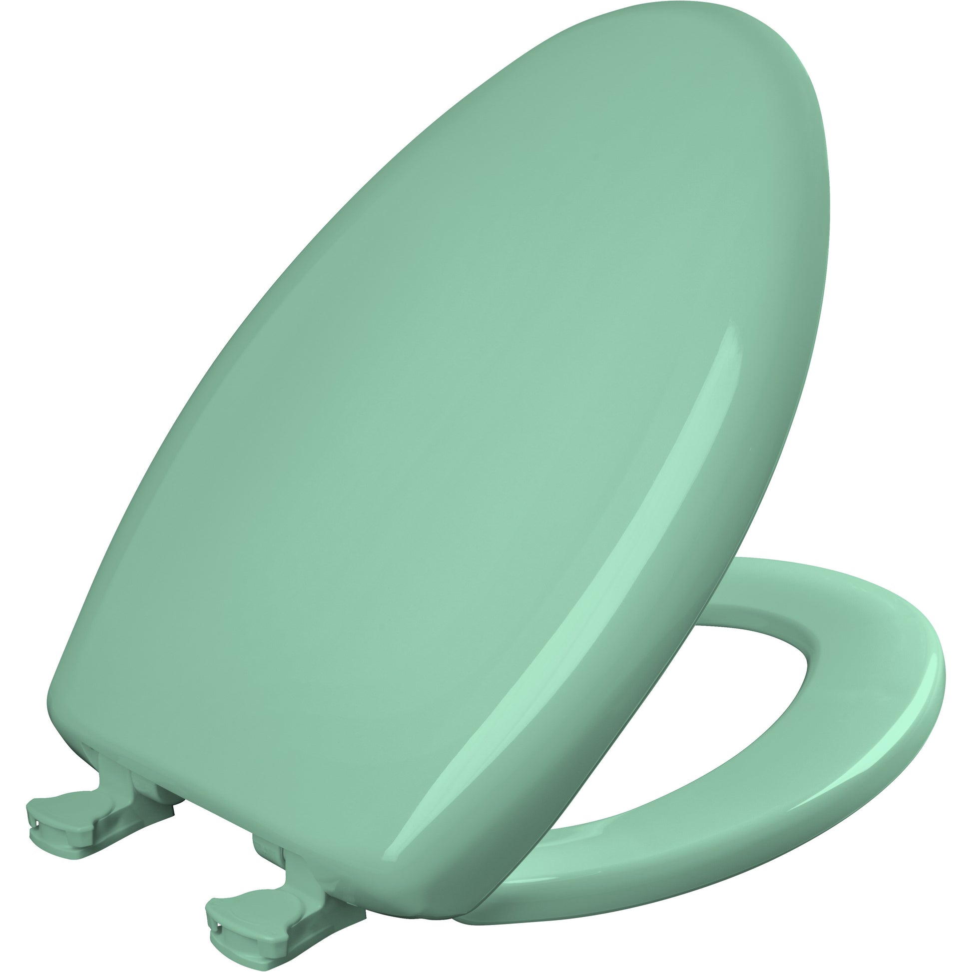 Bemis 1200SLOWT Classic Colors® Elongated Plastic Toilet Seat Featuring Stay·Tite® Seat Fastening System™, Whisper·Close®, and Easy·Clean® - Ming Green