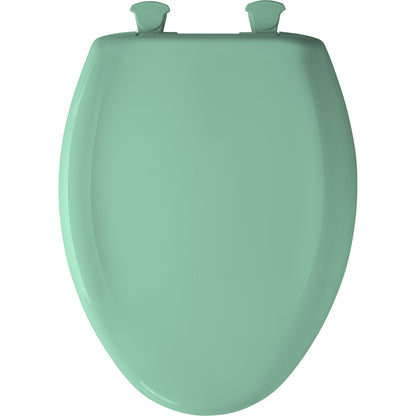 Bemis 1200SLOWT Classic Colors® Elongated Plastic Toilet Seat Featuring Stay·Tite® Seat Fastening System™, Whisper·Close®, and Easy·Clean® - Ming Green
