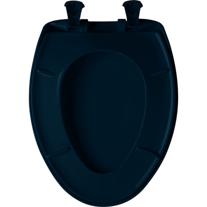 Bemis 1200SLOWT Classic Colors® Elongated Plastic Toilet Seat Featuring Stay·Tite® Seat Fastening System™, Whisper·Close®, and Easy·Clean® - Navy
